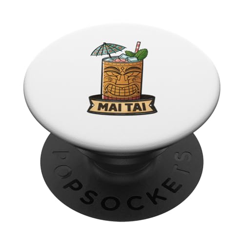 Mai Tai Einzigartiges tropisches Tiki-Getränk-Design PopSockets Klebender PopGrip Mai Tai Einzigartiges tropisches Tiki-Getränk-Design PopSockets Klebender PopGrip von Amazing Drink Designs Co.