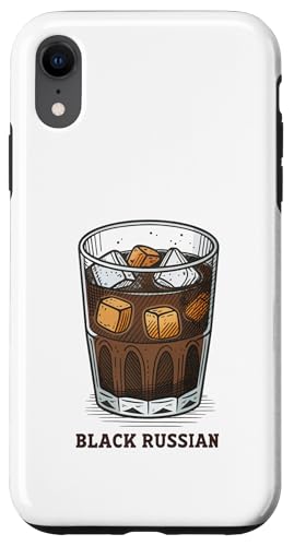 Schwarze russische einzigartige Getränke-Illustration für Enthusiasten Hülle für iPhone XR Schwarze russische einzigartige Getränke-Illustration für Enthusiasten Hülle für iPhone XR von Amazing Drink Designs Co.
