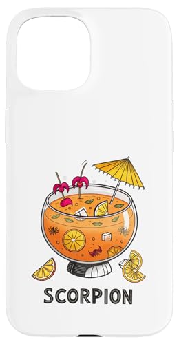 Skorpion Fun Tropical Drink mit Fruchtelementen Hülle für iPhone 15 Skorpion Fun Tropical Drink mit Fruchtelementen Hülle für iPhone 15 von Amazing Drink Designs Co.