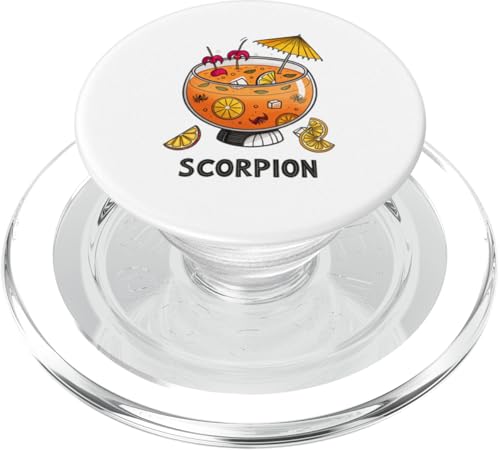 Skorpion Fun Tropical Drink mit Fruchtelementen PopSockets PopGrip für MagSafe Skorpion Fun Tropical Drink mit Fruchtelementen PopSockets PopGrip für MagSafe von Amazing Drink Designs Co.