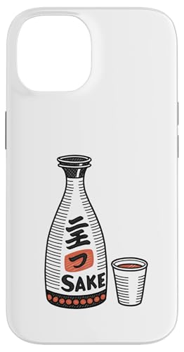 Traditionelle japanische Sake-Flasche und -becher Hülle für iPhone 14 von Amazing Drink Designs Co.