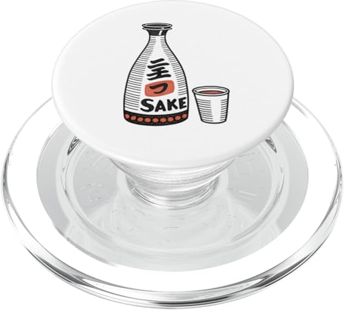 Traditionelle japanische Sake-Flasche und -becher PopSockets PopGrip für MagSafe Traditionelle japanische Sake-Flasche und -becher PopSockets PopGrip für MagSafe von Amazing Drink Designs Co.