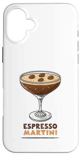 Trendiger Espresso Martini Kaffee Cocktail Hülle für iPhone 16 Plus Trendiger Espresso Martini Kaffee Cocktail Hülle für iPhone 16 Plus von Amazing Drink Designs Co.