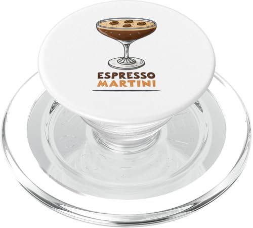 Trendiger Espresso Martini Kaffee Cocktail PopSockets PopGrip für MagSafe Trendiger Espresso Martini Kaffee Cocktail PopSockets PopGrip für MagSafe von Amazing Drink Designs Co.