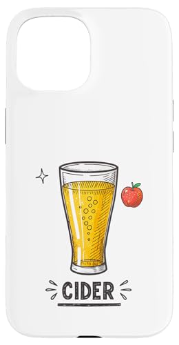 Trendiges Apfelwein-Liebhaber-Kunstwerk mit Apfel Hülle für iPhone 15 Trendiges Apfelwein-Liebhaber-Kunstwerk mit Apfel Hülle für iPhone 15 von Amazing Drink Designs Co.