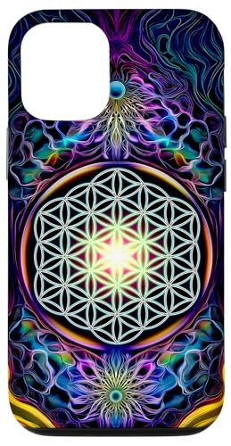 Abstrakte Heilige Geometrie Blume des Lebens Kunst Hülle für iPhone 12/12 Pro von Amazing Pattern Design Accessories by AiMaginarium