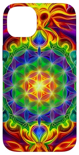 Abstrakte Heilige Geometrie Blume des Lebens Kunst Hülle für iPhone 14 Plus Abstrakte Heilige Geometrie Blume des Lebens Kunst Hülle für iPhone 14 Plus von Amazing Pattern Design Accessories by AiMaginarium