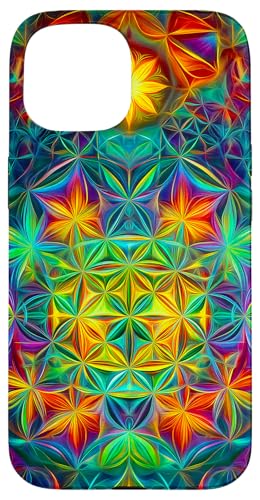 Abstrakte Heilige Geometrie Blume des Lebens Kunst Hülle für iPhone 15 Abstrakte Heilige Geometrie Blume des Lebens Kunst Hülle für iPhone 15 von Amazing Pattern Design Accessories by AiMaginarium