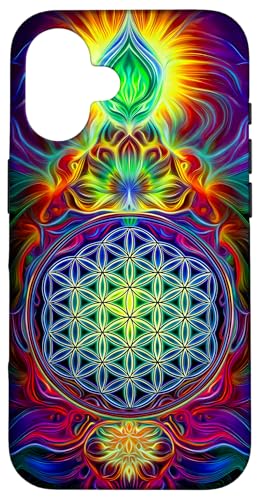 Abstrakte Heilige Geometrie Blume des Lebens Kunst Hülle für iPhone 16 Abstrakte Heilige Geometrie Blume des Lebens Kunst Hülle für iPhone 16 von Amazing Pattern Design Accessories by AiMaginarium