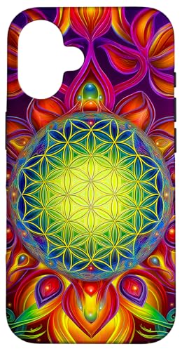 Abstrakte Heilige Geometrie Blume des Lebens Kunst Hülle für iPhone 16 Abstrakte Heilige Geometrie Blume des Lebens Kunst Hülle für iPhone 16 von Amazing Pattern Design Accessories by AiMaginarium