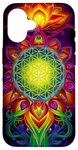 Abstrakte Heilige Geometrie Blume des Lebens Kunst Hülle für iPhone 16 Abstrakte Heilige Geometrie Blume des Lebens Kunst Hülle für iPhone 16 von Amazing Pattern Design Accessories by AiMaginarium