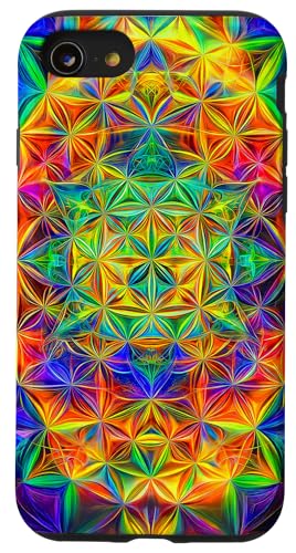 Abstrakte Heilige Geometrie Blume des Lebens Kunst Hülle für iPhone SE (2020) / 7 / 8 von Amazing Pattern Design Accessories by AiMaginarium