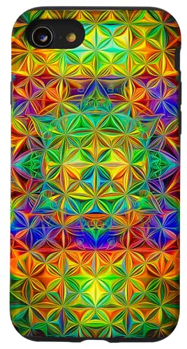 Abstrakte Heilige Geometrie Blume des Lebens Kunst Hülle für iPhone SE (2020) / 7 / 8 von Amazing Pattern Design Accessories by AiMaginarium