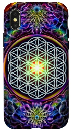Abstrakte Heilige Geometrie Blume des Lebens Kunst Hülle für iPhone X/XS Abstrakte Heilige Geometrie Blume des Lebens Kunst Hülle für iPhone X/XS von Amazing Pattern Design Accessories by AiMaginarium