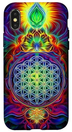 Abstrakte Heilige Geometrie Blume des Lebens Kunst Hülle für iPhone X/XS Abstrakte Heilige Geometrie Blume des Lebens Kunst Hülle für iPhone X/XS von Amazing Pattern Design Accessories by AiMaginarium
