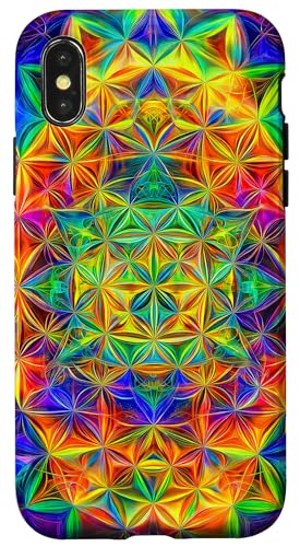 Abstrakte Heilige Geometrie Blume des Lebens Kunst Hülle für iPhone X/XS Abstrakte Heilige Geometrie Blume des Lebens Kunst Hülle für iPhone X/XS von Amazing Pattern Design Accessories by AiMaginarium