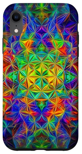 Abstrakte Heilige Geometrie Blume des Lebens Kunst Hülle für iPhone XR Abstrakte Heilige Geometrie Blume des Lebens Kunst Hülle für iPhone XR von Amazing Pattern Design Accessories by AiMaginarium
