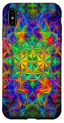 Abstrakte Heilige Geometrie Blume des Lebens Kunst Hülle für iPhone XS Max Abstrakte Heilige Geometrie Blume des Lebens Kunst Hülle für iPhone XS Max von Amazing Pattern Design Accessories by AiMaginarium