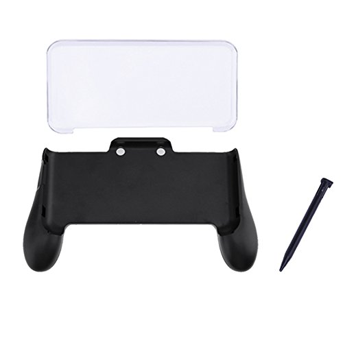Amazingdeal 3 in 1 Hand Grip + Crystal Case + Plastic Stylus Pen for Nintendo NEW 2DS LL 2DS XL Console von Amazingdeal365