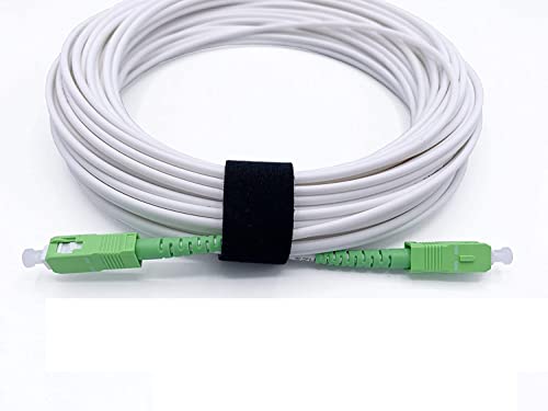 Amazinnov® - 10 Meter Glasfaserkabel FTTH für Orange Livebox, SFR und Bouygues Box, SC/APC auf SC/APC Simplex Monomode OS2 9/125μm LSZH, Weiß von Amazinnov