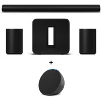 Sonos Heimkino Set - mit Arc Ultra 2x Era 100 und Sub 4 + gratis Amazon Echo Pop Sonos Heimkino Set - mit Arc Ultra 2x Era 100 und Sub 4 + gratis Amazon Echo Pop von Amazon, Sonos