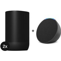 Sonos Move 2 - Stereo-Set + gratis Amazon Echo Pop Sonos Move 2 - Stereo-Set + gratis Amazon Echo Pop von Amazon, Sonos