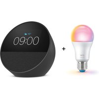 Amazon Echo Spot (Gen. 2) + WiZ Tunable White & Color E27 A60 60W von Amazon, WiZ