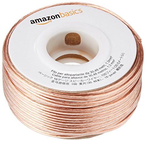 Amazon Basics 16-Gauge Speaker Wire - 30.48 m (100 feet), Bronzefarben von Amazon Basics