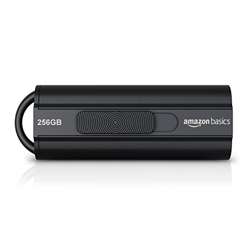 Amazon Basics 256 gb USB 3.1 Flash-Laufwerk, lesegeschwindigkeit von bis zu 130 Mbit/s, Schwarz von Amazon Basics