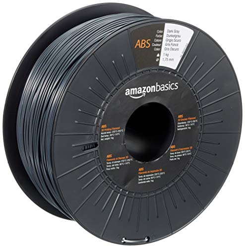 Amazon Basics 3D-Drucker-Filament aus ABS-Kunststoff, 1.75 mm, Dunkelgrau, 1-kg-Spule Amazon Basics 3D-Drucker-Filament aus ABS-Kunststoff, 1.75 mm, Dunkelgrau, 1-kg-Spule von Amazon Basics