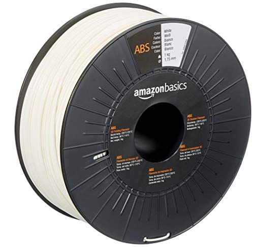 Amazon Basics 3D-Drucker-Filament aus ABS-Kunststoff, 1.75 mm, Weiß, 1-kg-Spule Amazon Basics 3D-Drucker-Filament aus ABS-Kunststoff, 1.75 mm, Weiß, 1-kg-Spule von Amazon Basics