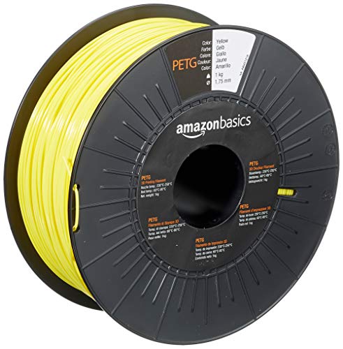 Amazon Basics 3D-Drucker-Filament aus PETG-Kunststoff, 1.75 mm, Gelb, 1-kg-Spule Amazon Basics 3D-Drucker-Filament aus PETG-Kunststoff, 1.75 mm, Gelb, 1-kg-Spule von Amazon Basics