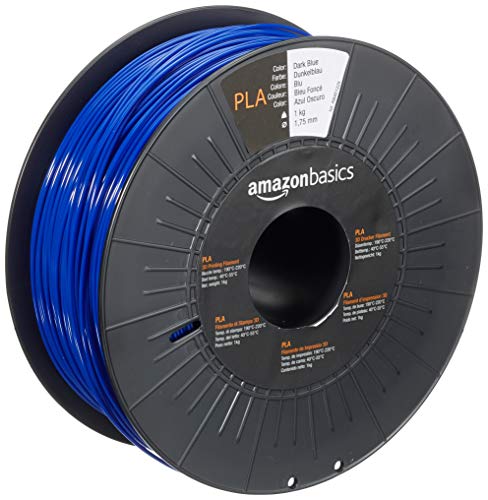 Amazon Basics 3D-Drucker-Filament aus PLA-Kunststoff, 1.75 mm, Dunkelblau, 1-kg-Spule Amazon Basics 3D-Drucker-Filament aus PLA-Kunststoff, 1.75 mm, Dunkelblau, 1-kg-Spule von Amazon Basics