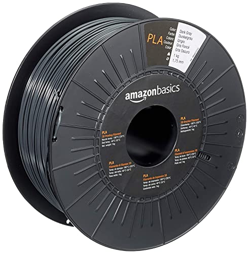Amazon Basics 3D-Drucker-Filament aus PLA-Kunststoff, 1.75 mm, Dunkelgrau, 1-kg-Spule Amazon Basics 3D-Drucker-Filament aus PLA-Kunststoff, 1.75 mm, Dunkelgrau, 1-kg-Spule von Amazon Basics