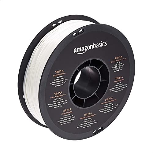 Amazon Basics 3D-Drucker-Filament aus PLA-Seide, 1.75 mm, 1-kg-Spule, Seidencremefarben Amazon Basics 3D-Drucker-Filament aus PLA-Seide, 1.75 mm, 1-kg-Spule, Seidencremefarben von Amazon Basics