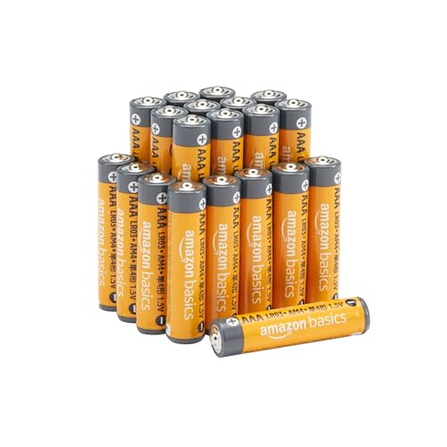 Amazon Basics AAA-Alkalisch batterien, leistungsstark, 1,5 V, 20er-Pack (Aussehen kann variieren) von Amazon Basics