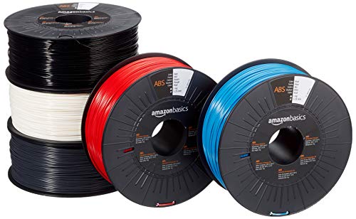 Amazon Basics ABS 3D-Drucker Filament, 1.75 mm, 1 kg pro Spule, 5Stück Spulen, 5 Mehrfarbig Amazon Basics ABS 3D-Drucker Filament, 1.75 mm, 1 kg pro Spule, 5Stück Spulen, 5 Mehrfarbig von Amazon Basics