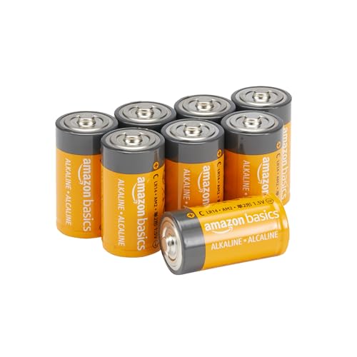 Amazon Basics C-Zellen Allzweck-Alkaline-Batterien, 5 Jahre Haltbarkeitsdauer, 8 Stück von Amazon Basics