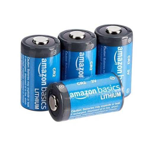 Amazon Basics CR2-Lithium-Batterien, 800 mAh, 3 Volt, langanhaltende Leistung, 4 Stück von Amazon Basics