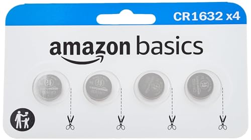 Amazon Basics Cr1632 Lithium Knopfzellen, 4 Stück (1er-Pack) von Amazon Basics
