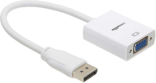 Amazon Basics DisplayPort (Nicht HDMI/USB) auf VGA-Adapter, Weiß von Amazon Basics