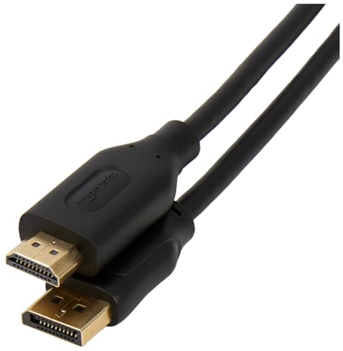 Amazon Basics DisplayPort auf HDMI, 1.8 m, 10 Stück, Schwarz von Amazon Basics