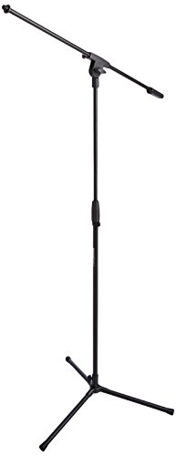 Amazon Basics Dreibein-Mikrofonständer mit Galgen, Schwarz von Amazon Basics