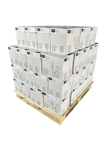 Amazon Basics Druckerpapier, DIN A4, 80 g/m², Palette, 60 Kartons, 300 Packungen, 150,000 Blatt, Weiß von Amazon Basics