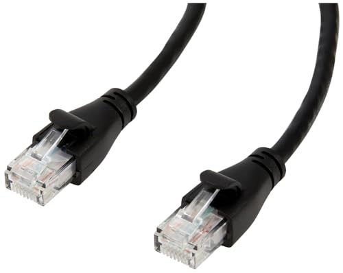 Amazon Basics Ethernet Netzwerkkabel, RJ45, Cat6, 4m 10 Stück, Schwarz von Amazon Basics