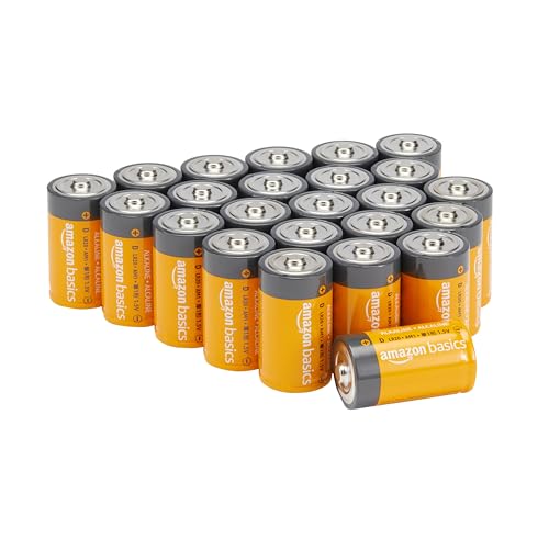 Amazon Basics Everyday Alkalibatterien, Typ D, 1,5 V, 24 Stück (Aussehen kann variieren) von Amazon Basics