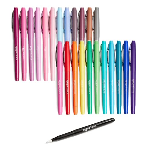 Amazon Basics Filzstifte, 24 Stück, Mehrfarbig Amazon Basics Filzstifte, 24 Stück, Mehrfarbig von Amazon Basics