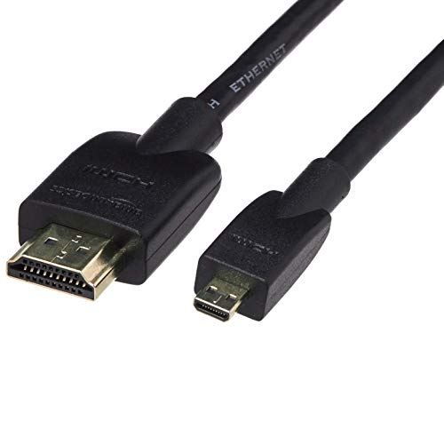 Amazon Basics Flexibles Verbindungskabel, Micro-HDMI auf HDMI, 1.8 m, Schwarz Amazon Basics Flexibles Verbindungskabel, Micro-HDMI auf HDMI, 1.8 m, Schwarz von Amazon Basics
