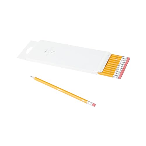 Amazon Basics Graphit-Bleistifte, HB, in Schachtel, Packung mit 12 Stück, Schwarz von Amazon Basics