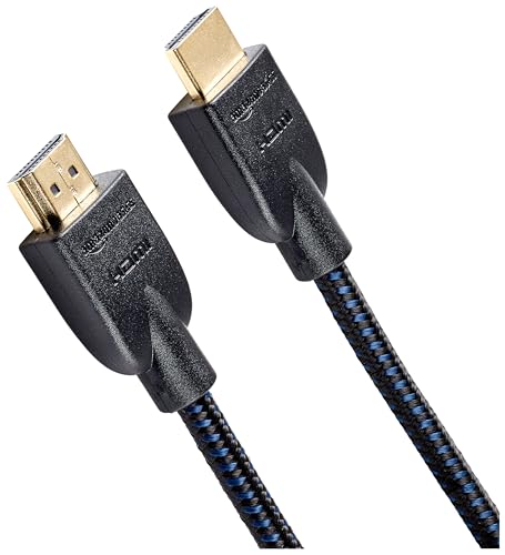Amazon Basics High-Speed-HDMI-Kabel (18 Gbit/s, 4 K/60 Hz), 1.8 m, 5 Stück, Nylon-Geflochten von Amazon Basics